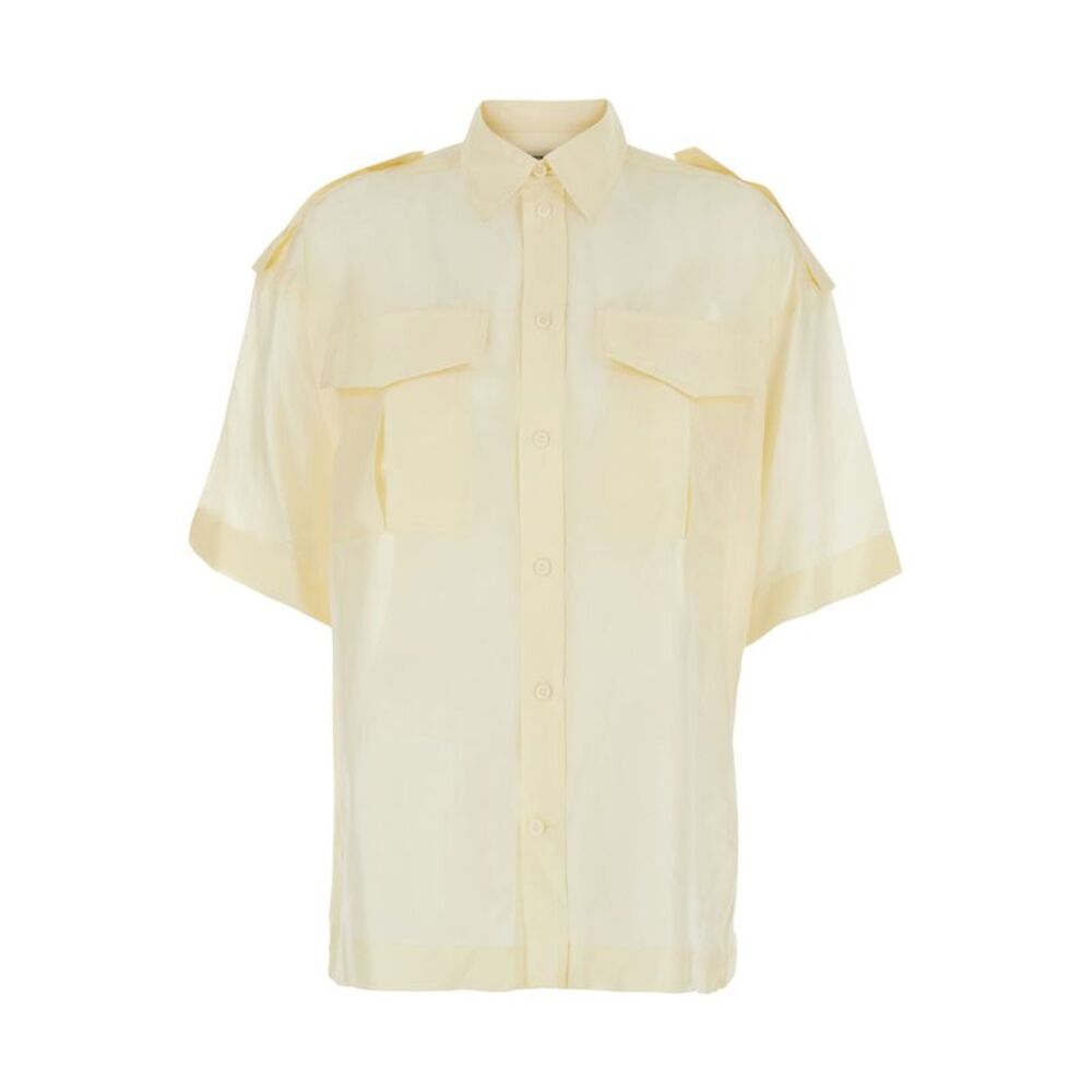 Phoebe Philo Women Shirt 'Lite Utility Shirt' With Classic Collar In White Women